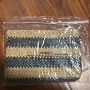 New Thirty one rubie mini navy striped straw